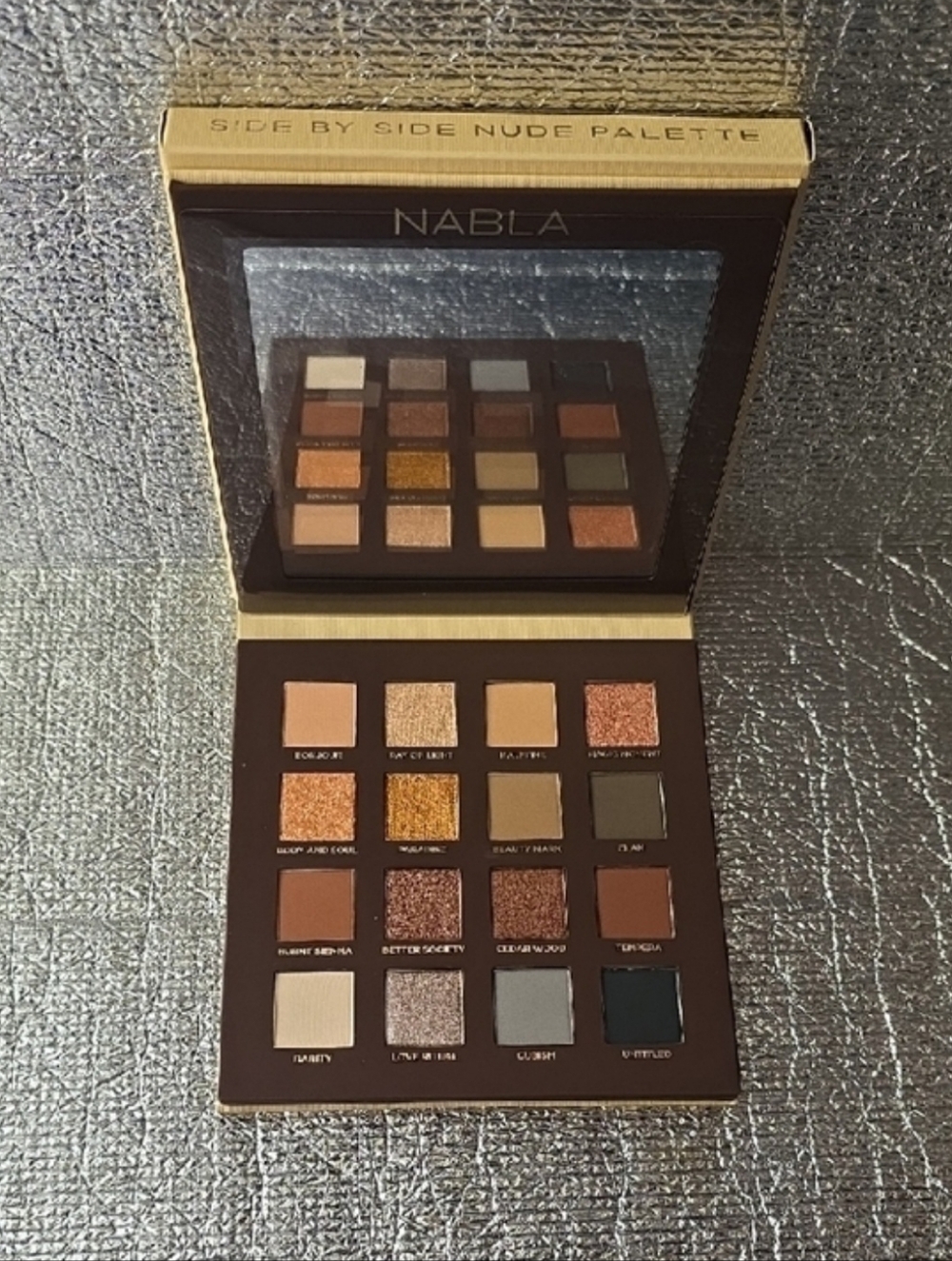 Nabla Side by Side Nude Palette - Warm Brown & Gold Eyeshadow Palette